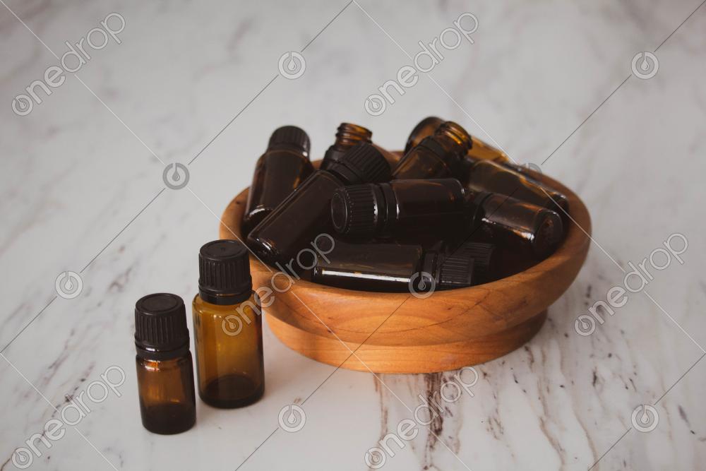 Empty Essential Oil Bottles by Amanda Cronk