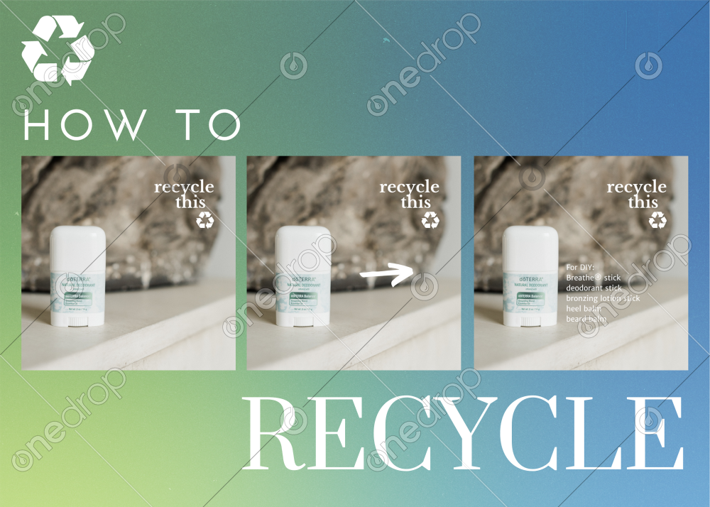 Recycle Mini Natural Deodorant infused with dōTERRA Balanc by AmandaInLife