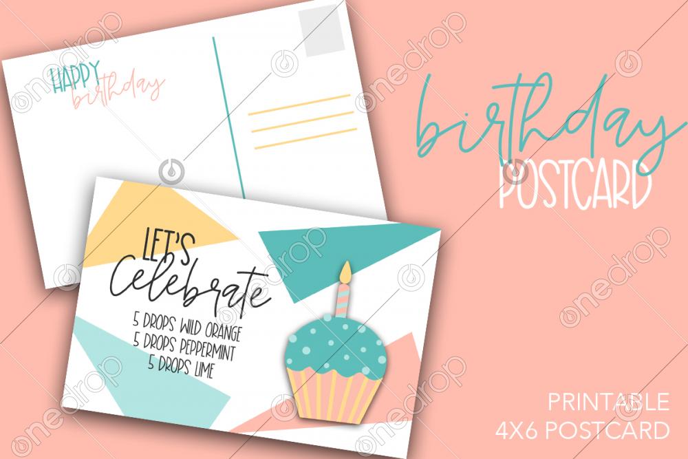 Printable Birthday Postcard by Grit And Favor