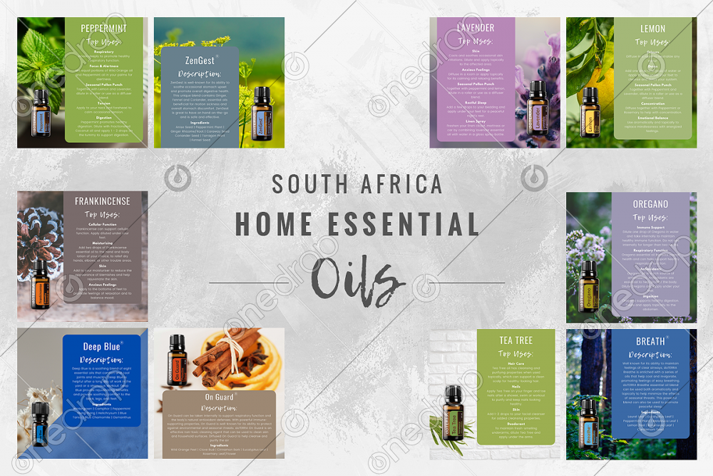 Top 10 Home Essential Oil Bundle Infographics (SA Market) by Létia Botha