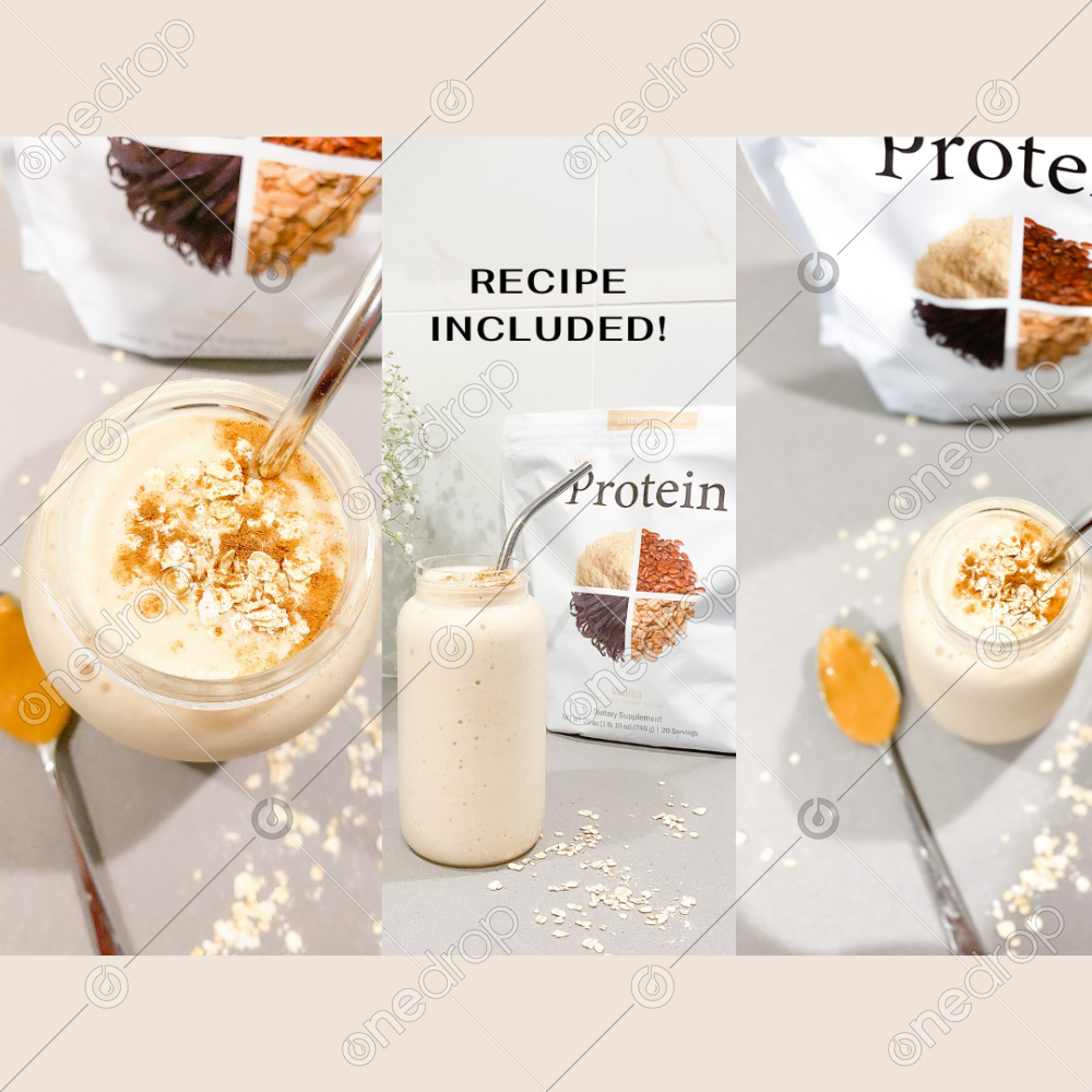 Oatmeal protein smoothie Recipe Included ( 3 photos bundle by JUDITHSI FIGUEROA