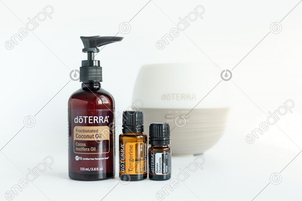 Essential oils for babies Tangerine and Roman Chamomile wi by Kseniia Che