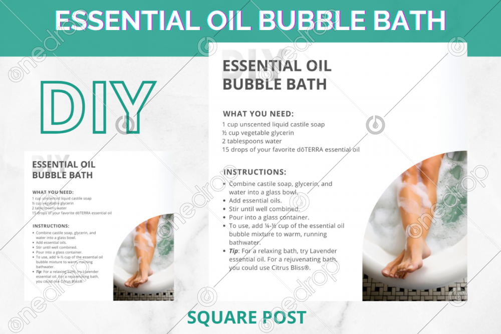 DIY Essential Oil Bubble Bath by Louise Mulholland