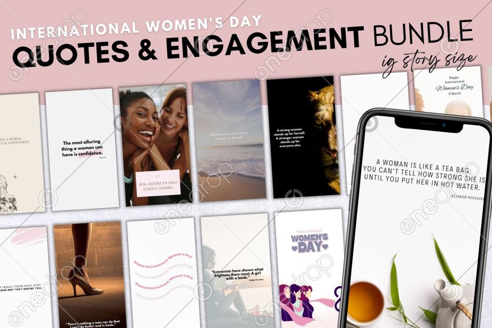 International Women's Day (Story Size Quote/Engagement Bundl by Pixel