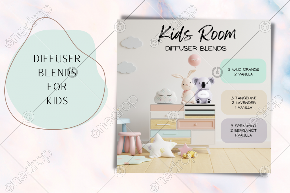 Diffuser blends for Kids Bedroom by Jess Tunis
