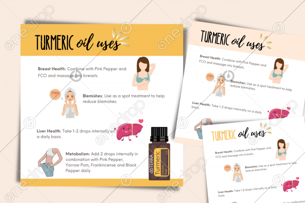 Illustrated Turmeric Oil Uses by Jess Tunis