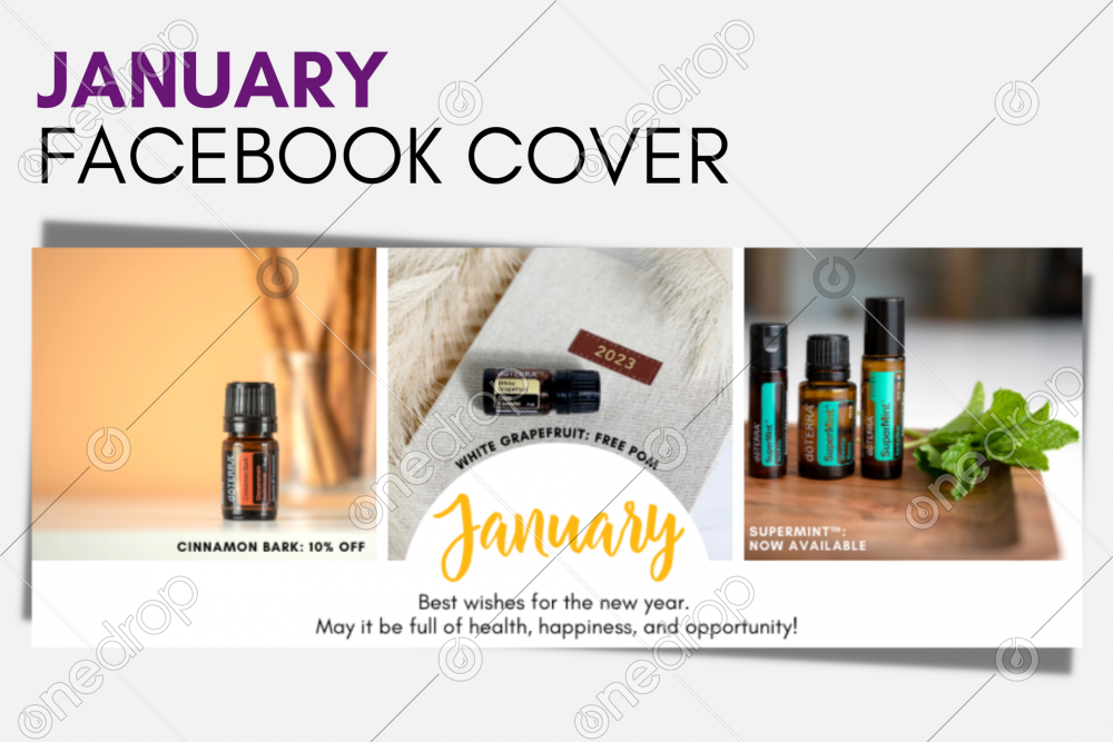 January Facebook Cover Best Wishes by Pixel Perfect