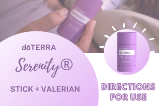 Directions for doTERRA Serenity Stick + Valerian by Christy St