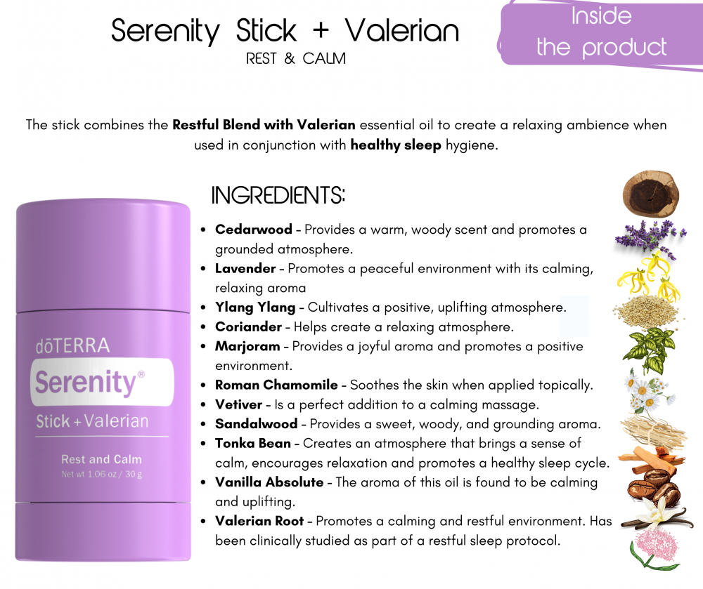 Serenity Stick + Valerian - Inside the product FB/IG post/st by Natalia ...