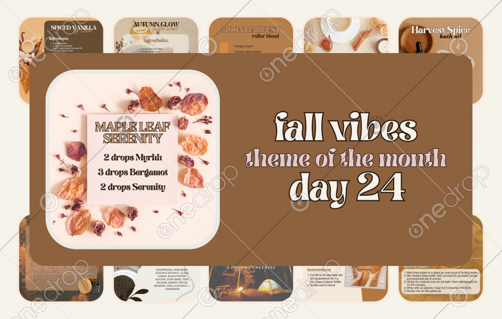 Fall Vibes - Maple Leaf Serenity Diffuser Blend by Cassie Brunnemann
