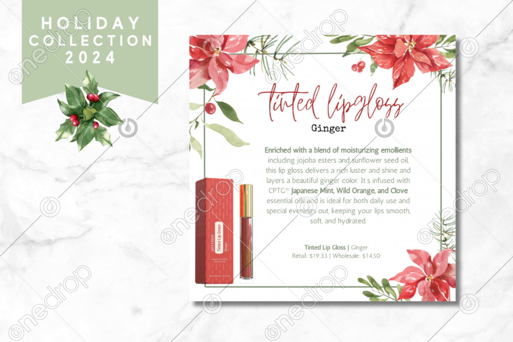 Holiday Collection Tinted Ginger Lipgloss by Jess Tunis